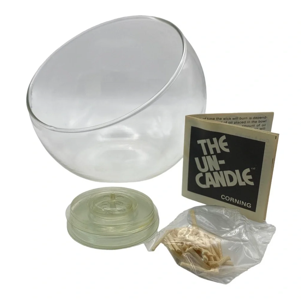 Vintage 1970s The Un-Candle Floating Candle PYREX Corning NWB